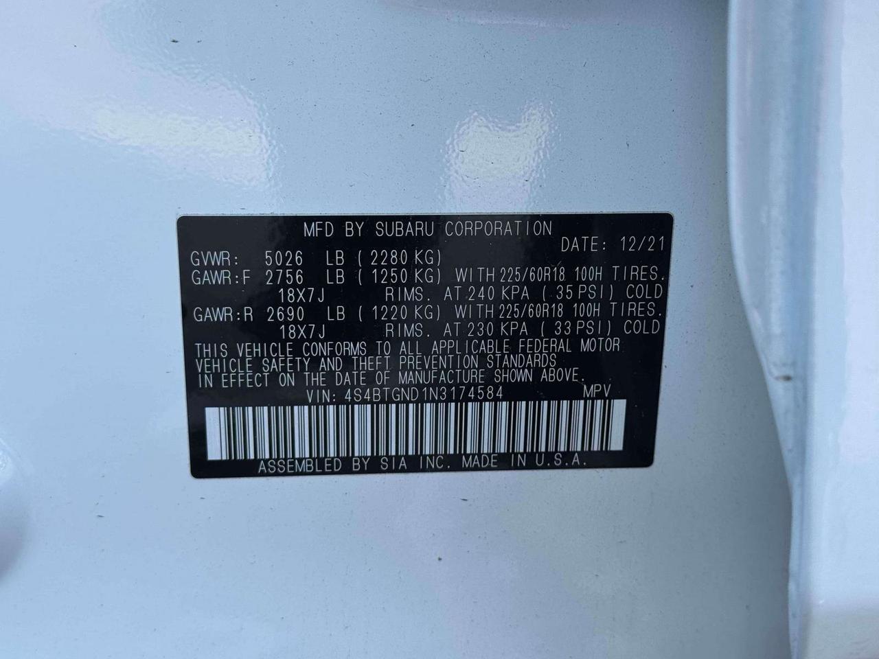 2022 Subaru Outback Limited XT San Clemente CA