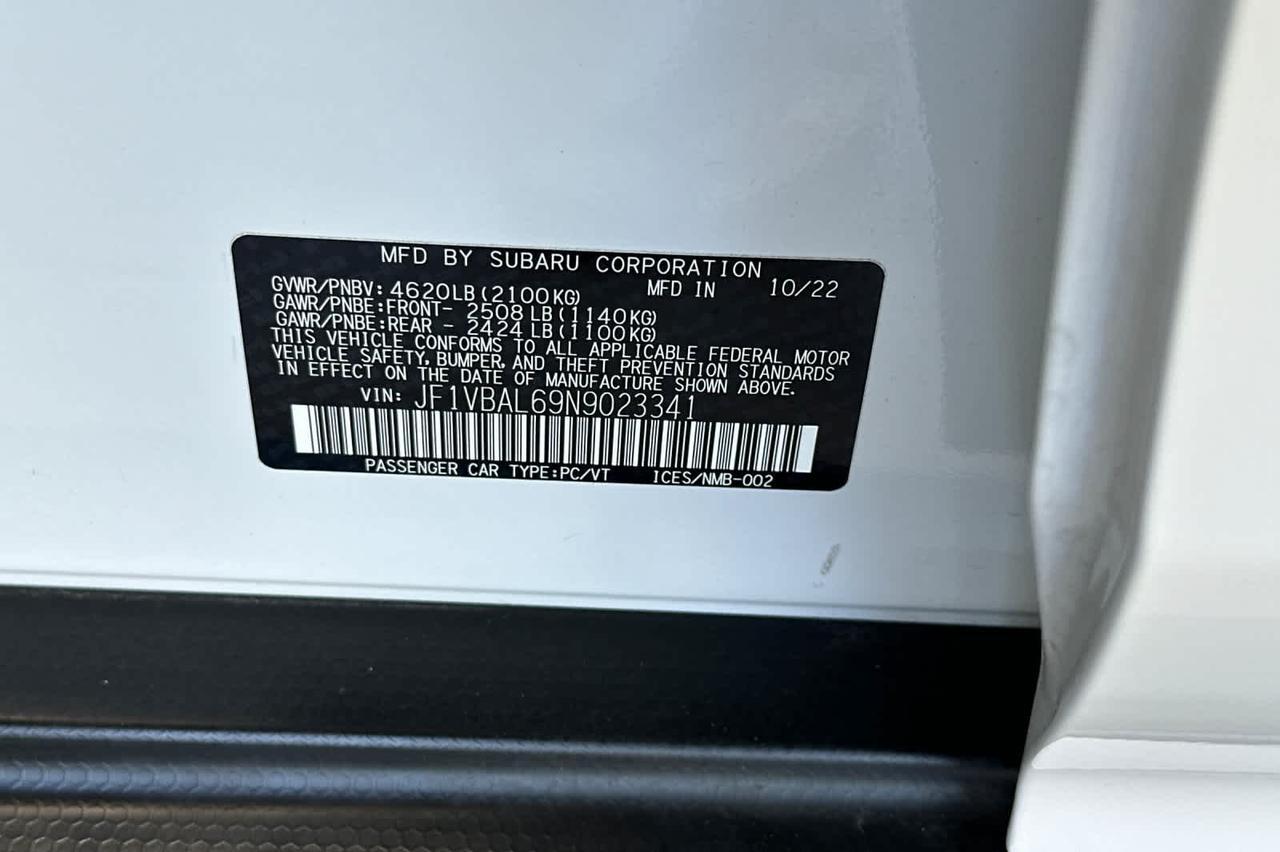 2022 Subaru WRX Limited Roseville CA