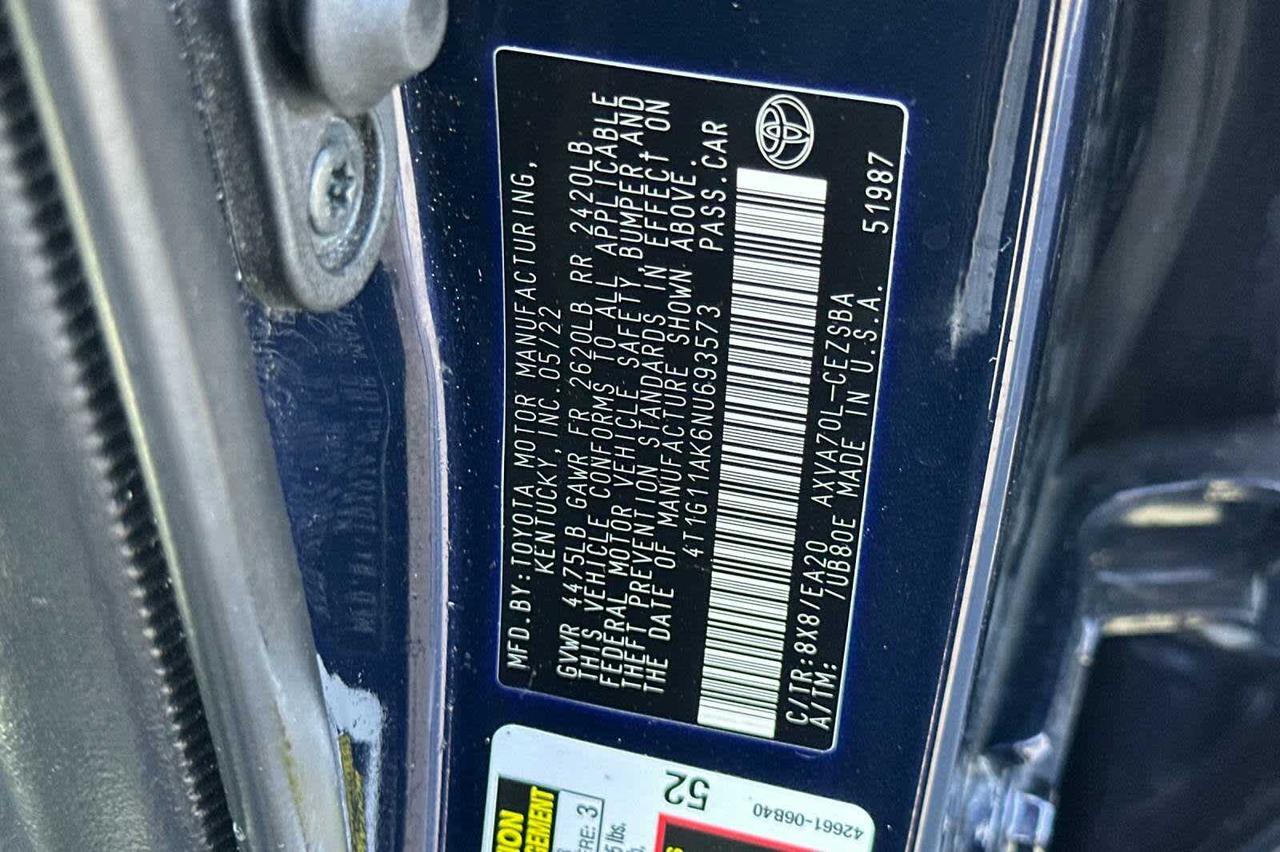 2022 Toyota Camry SE Roseville CA