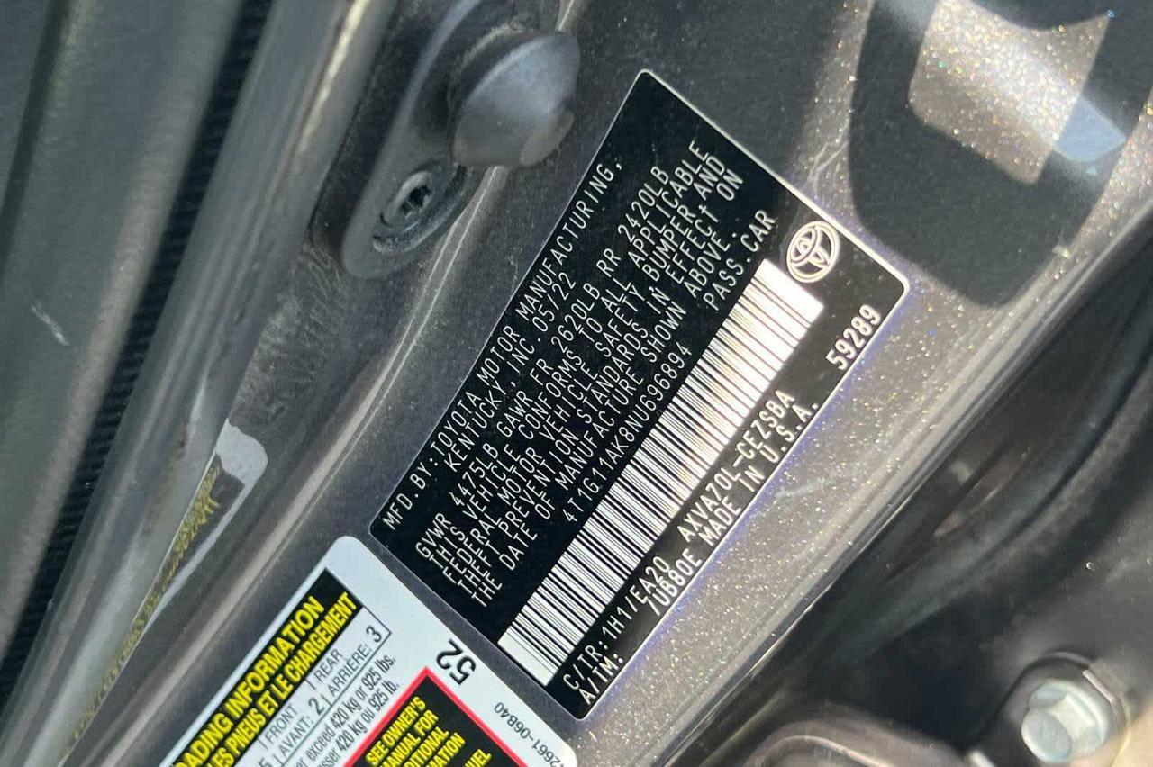 2022 Toyota Camry SE Roseville CA