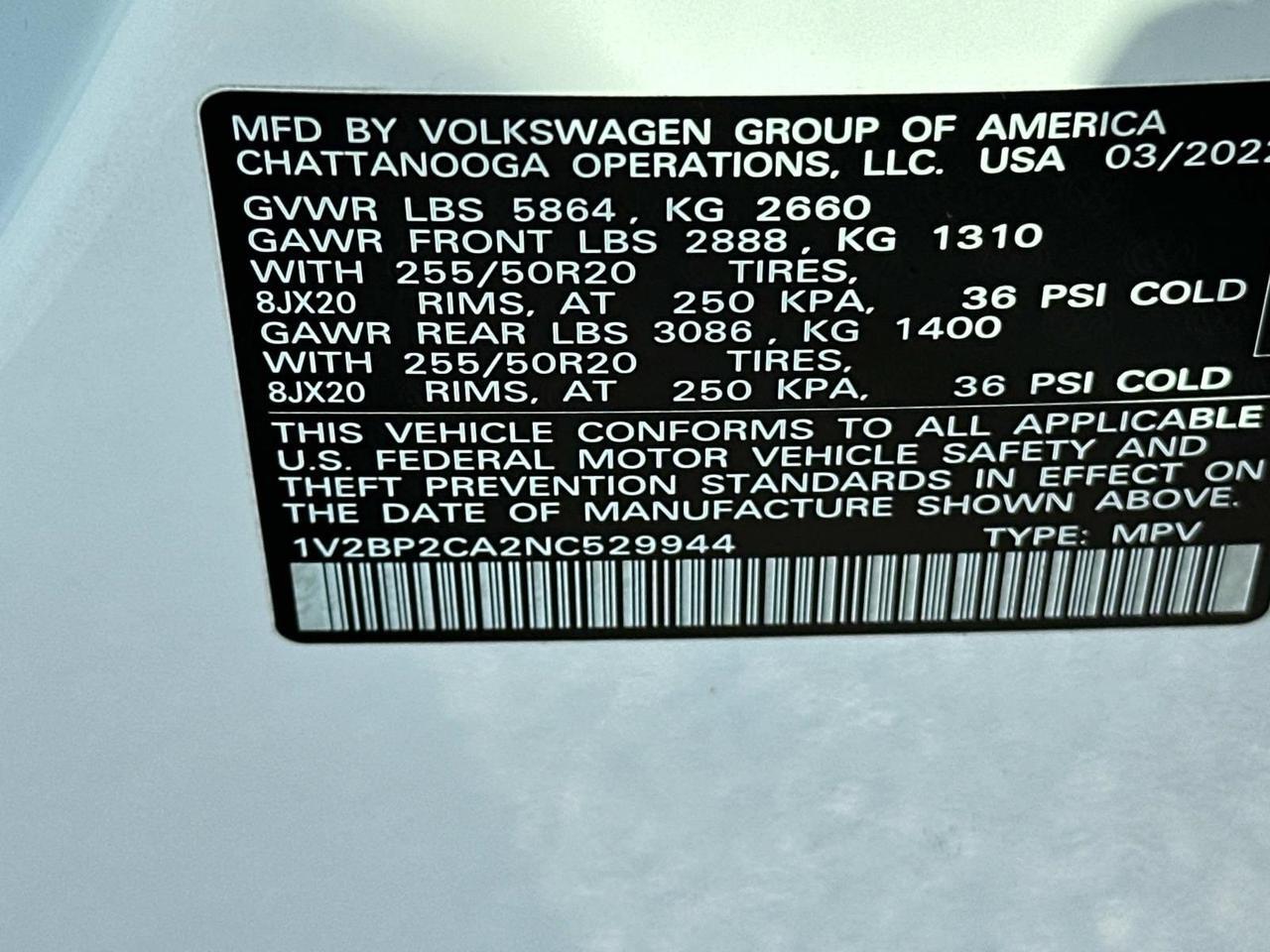 2022 Volkswagen Atlas 2.0T SEL Woodbridge VA