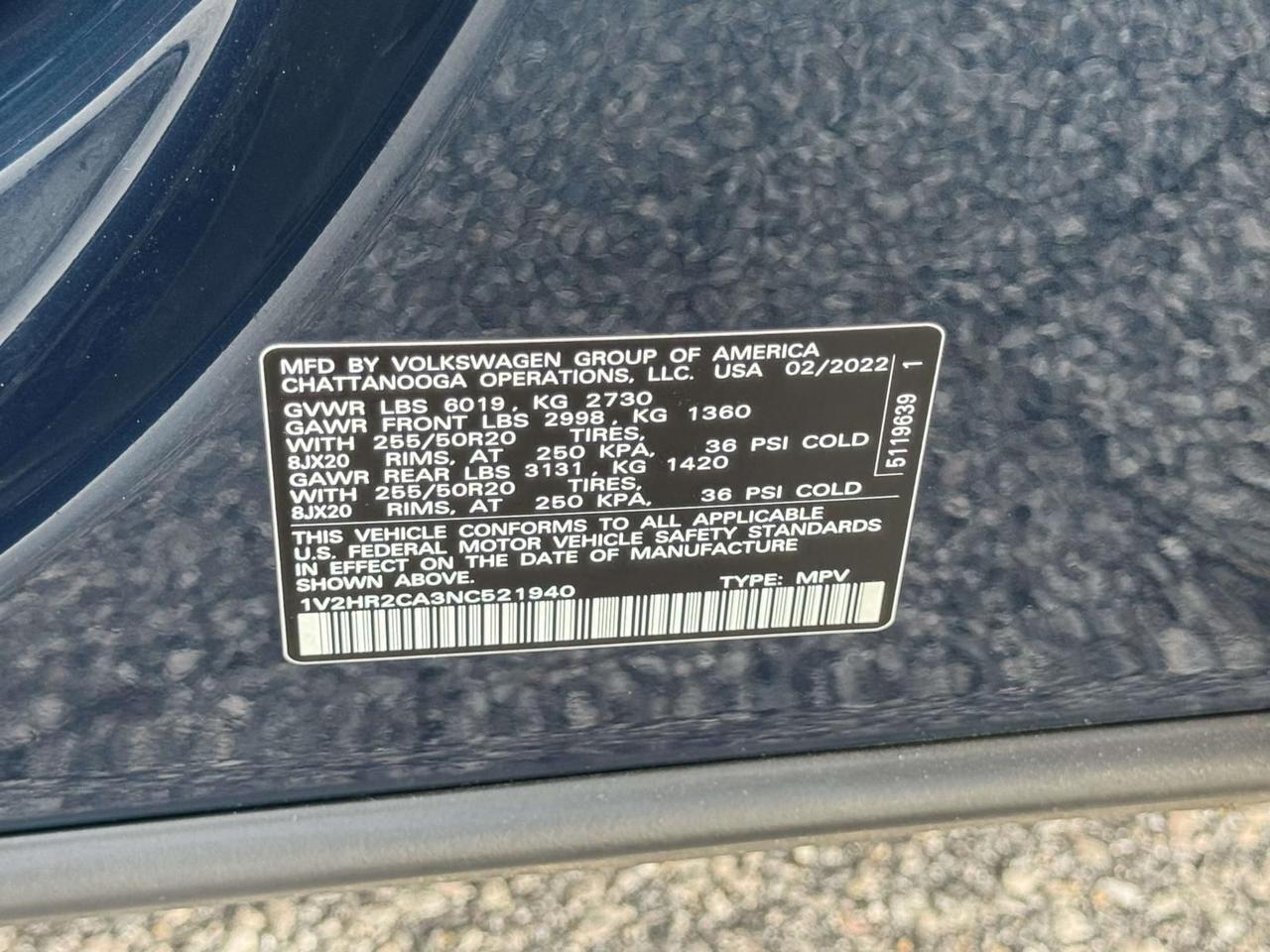 2022 Volkswagen Atlas 3.6L V6 SE w/Technology Woodbridge VA