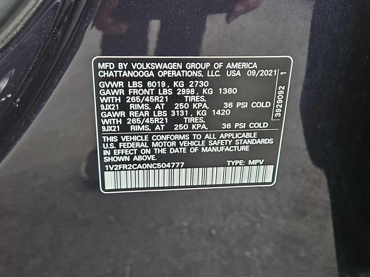 2022 Volkswagen Atlas 3.6L V6 SEL Premium R-Line Irving TX