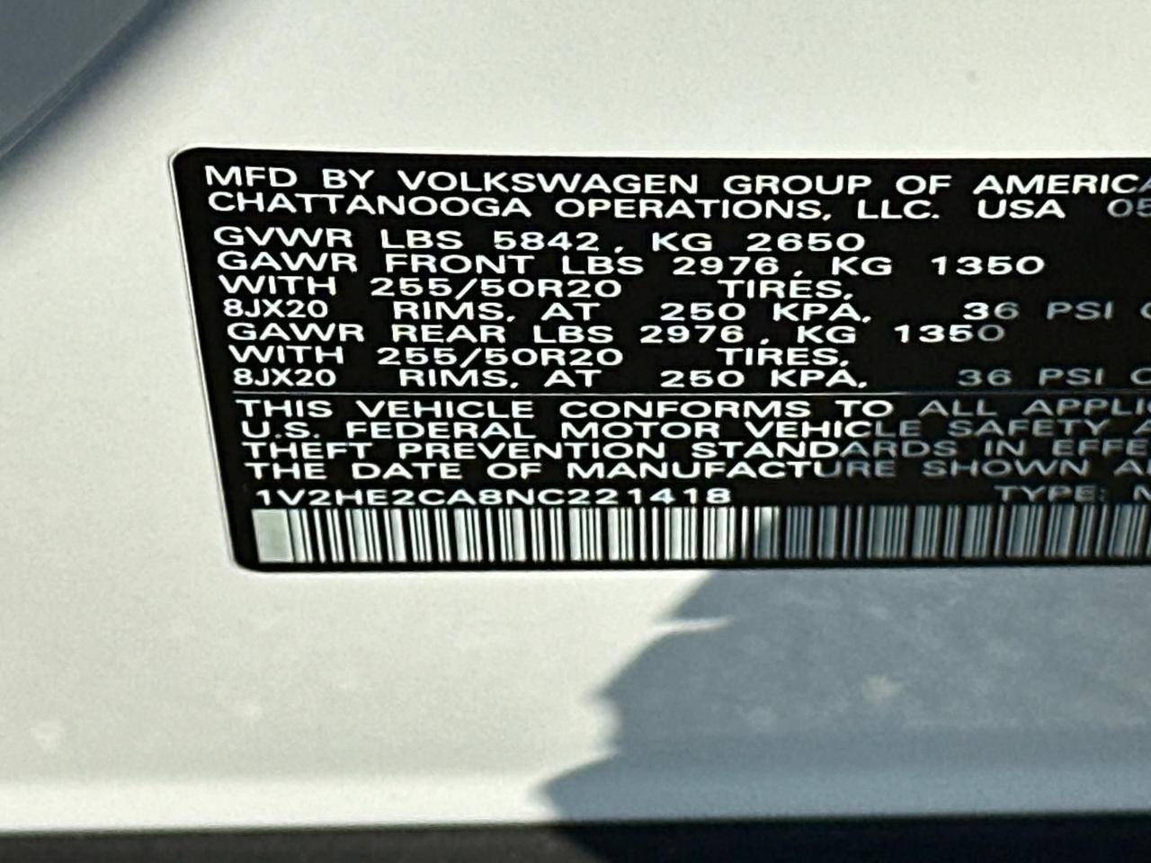 2022 Volkswagen Atlas Cross Sport 3.6L V6 SE w/Technology Woodbridge VA