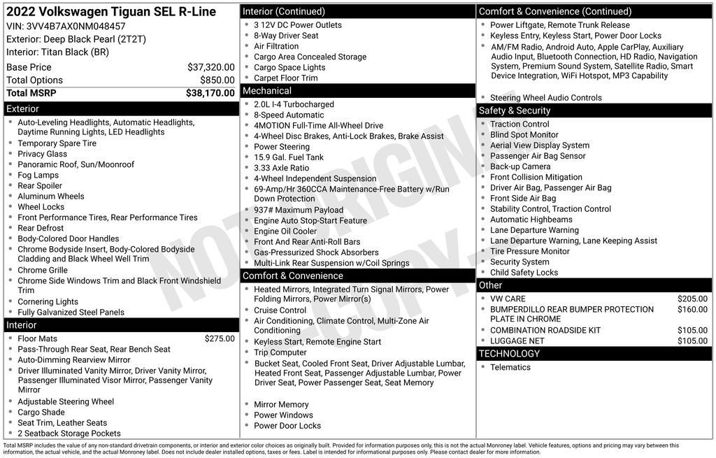 2022 Volkswagen Tiguan 2.0T SEL R-Line San Clemente CA