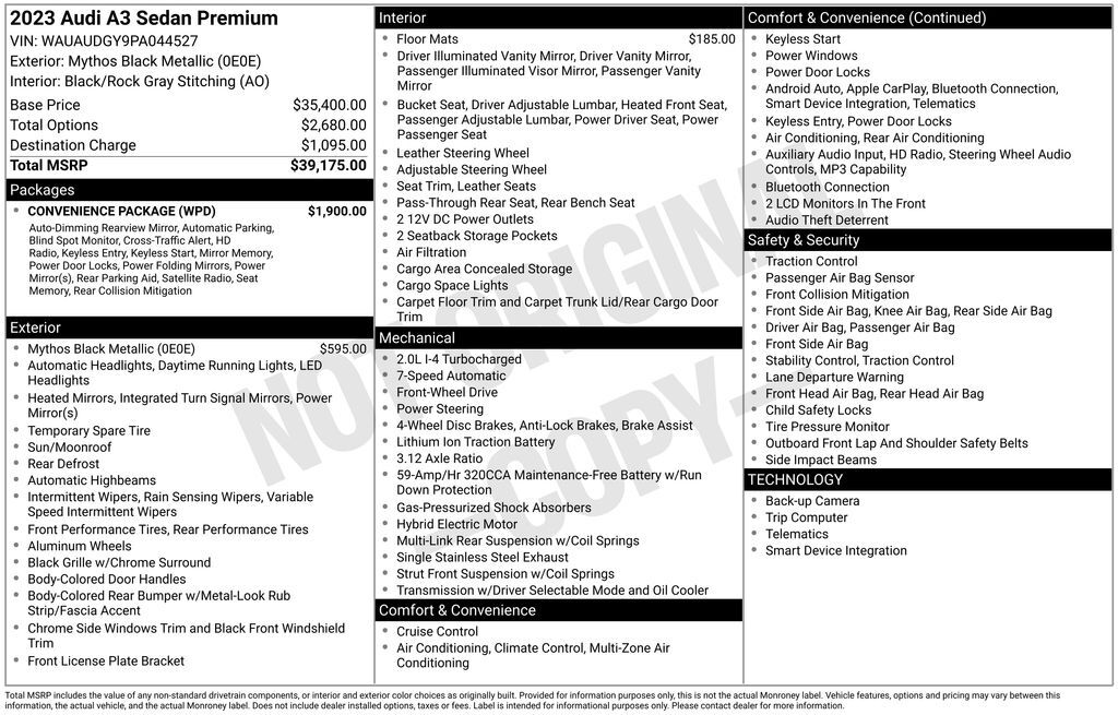 2023 Audi A3 40 Premium Lakeland FL