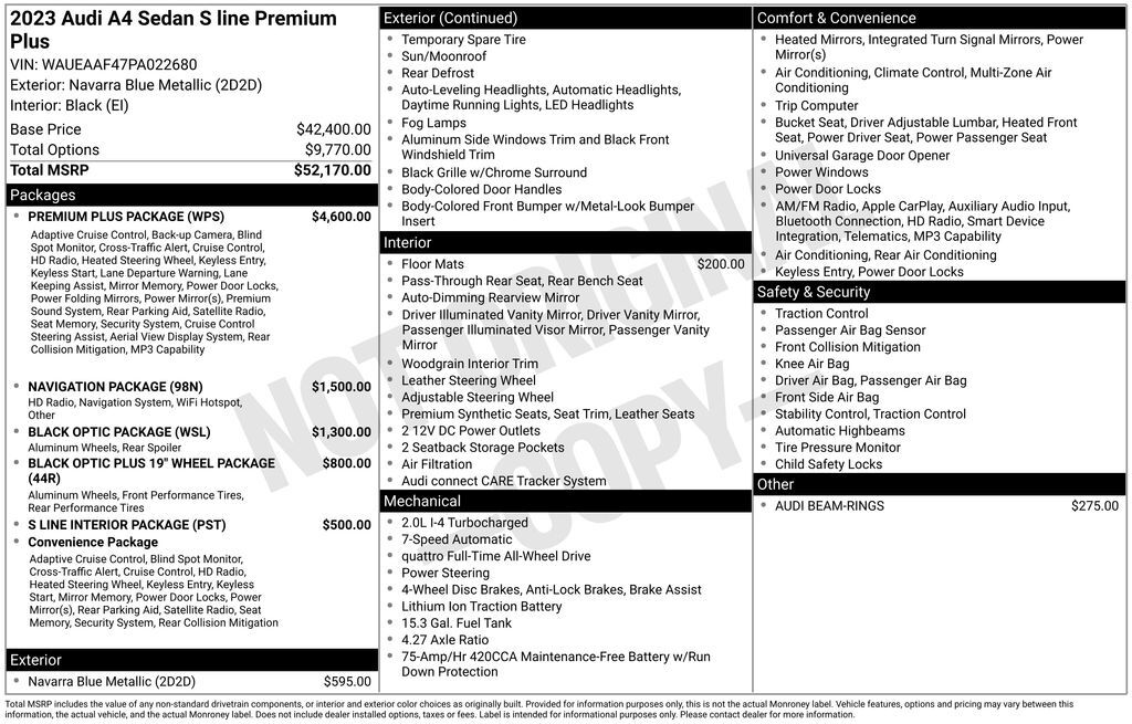 2023 Audi A4 45 S line Premium Plus Lakeland FL