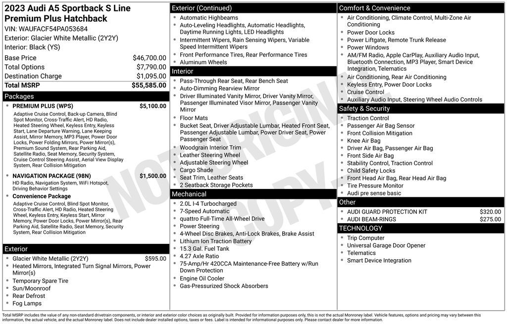 2023 Audi A5 Sportback 45 S line Premium Plus Lakeland FL