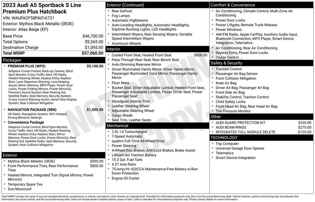 2023 Audi A5 Sportback 45 S line Premium Plus Lakeland FL
