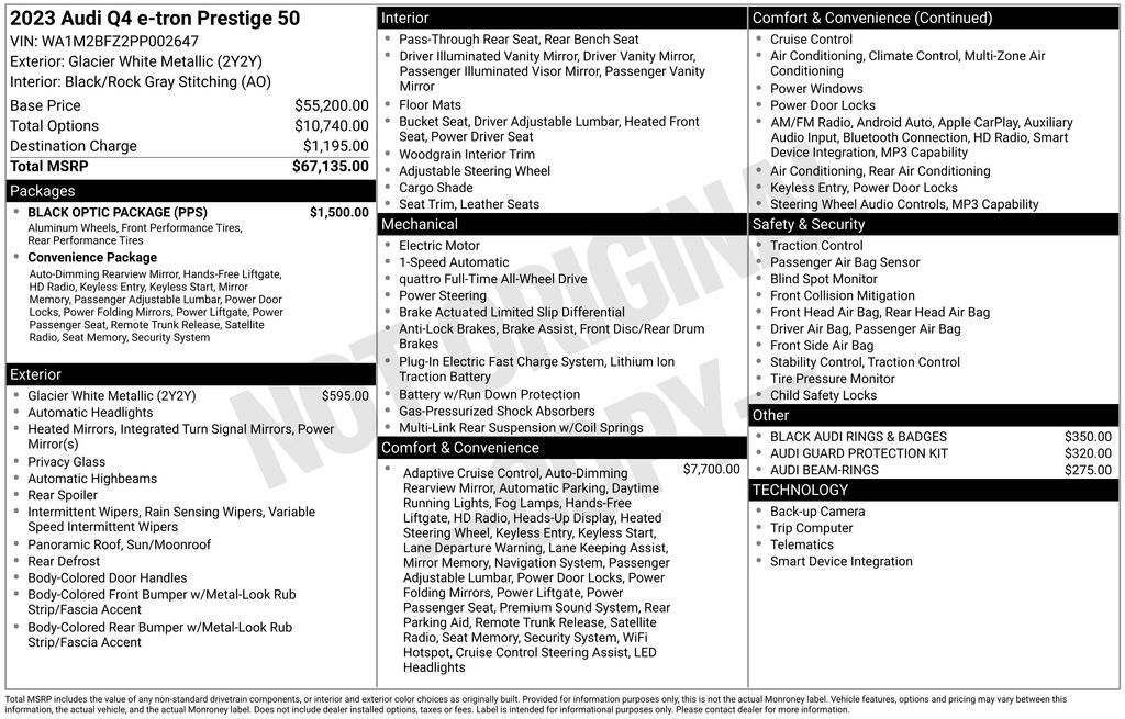 2023 Audi Q4 e-tron Prestige Lakeland FL