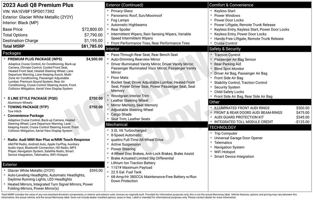 2023 Audi Q8 55 Premium Plus Lakeland FL