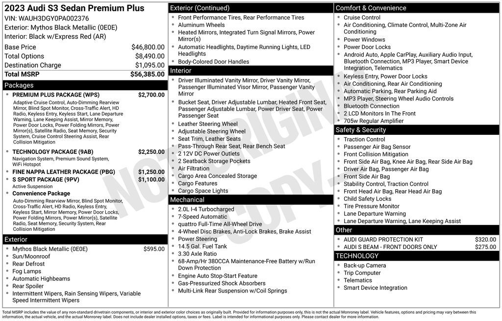 2023 Audi S3 2.0T Premium Plus Lakeland FL