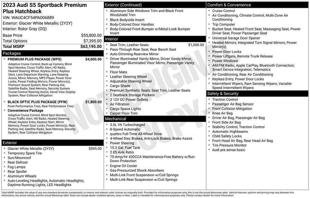 2023 Audi S5 Sportback Premium Plus Lakeland FL