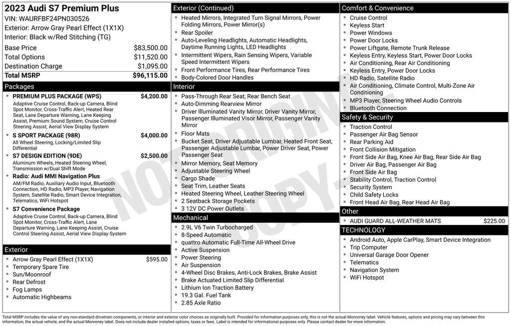 2023 Audi S7 2.9T Premium Plus Lakeland FL