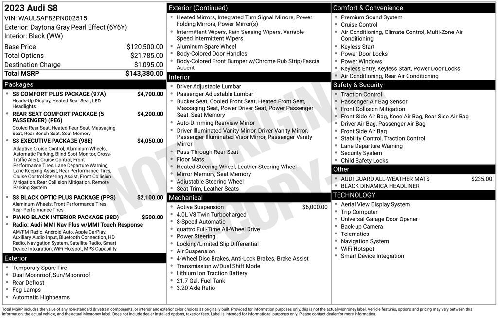 2023 Audi S8 4.0T Lakeland FL