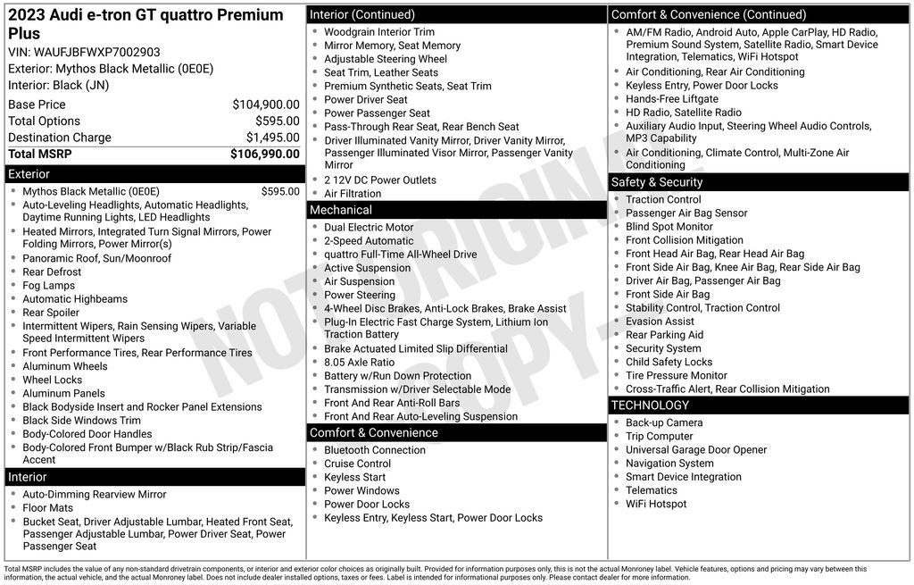 2023 Audi e-tron GT Premium Plus Lakeland FL