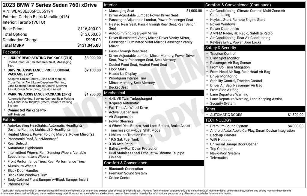 2023 BMW 7 Series 760i xDrive San Clemente CA