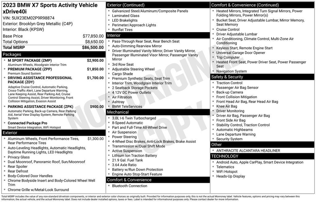 2023 BMW X7 xDrive40i San Clemente CA