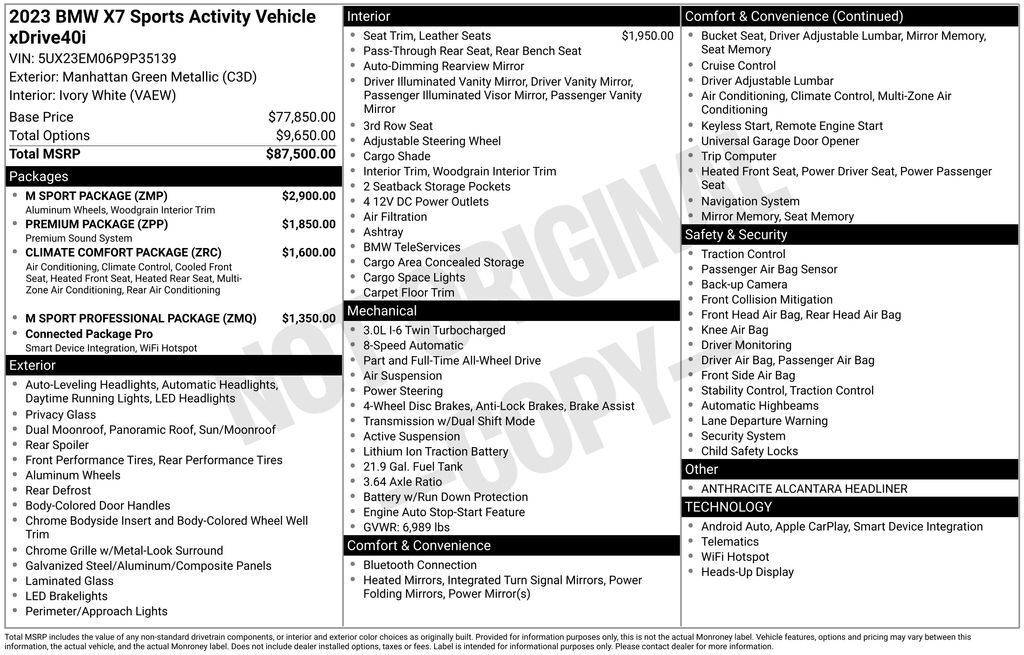 2023 BMW X7 xDrive40i San Clemente CA