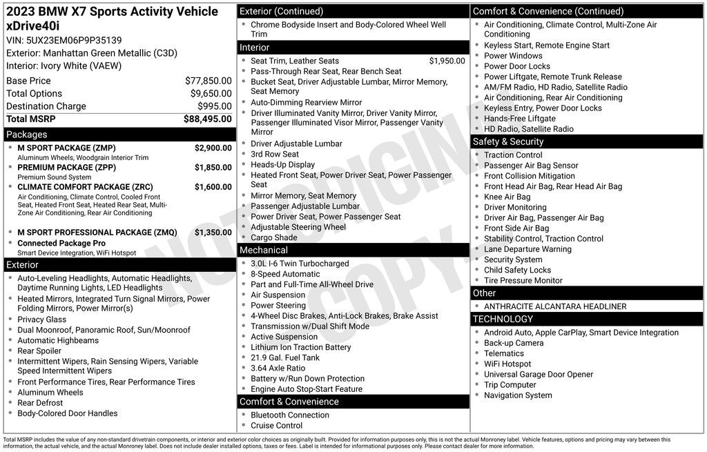 2023 BMW X7 xDrive40i San Clemente CA