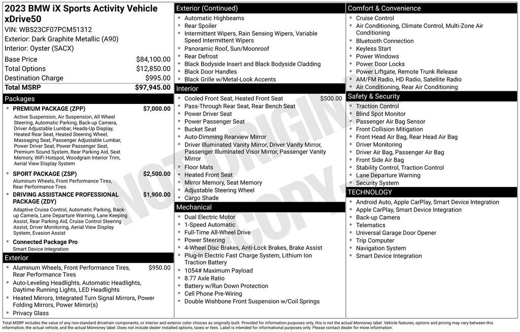 2023 BMW iX xDrive50