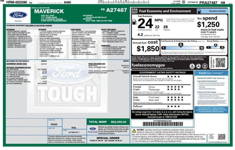 2023 Ford Maverick XLT - 1 OWNER - FX4 - TOW PACK Webster MA 2023 Ford Maverick XLT - 1 OWNER - FX4 - TOW PACK Webster MA