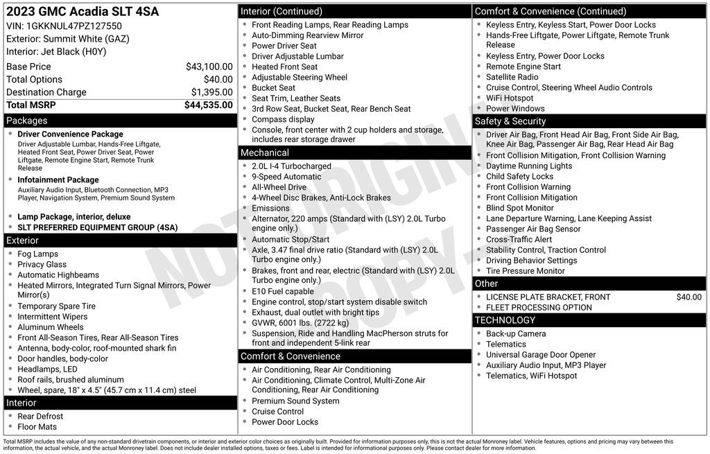 2023 GMC Acadia SLT Lakeland FL