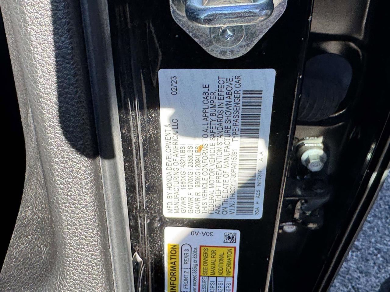 2023 Honda Accord Sedan EX San Clemente CA