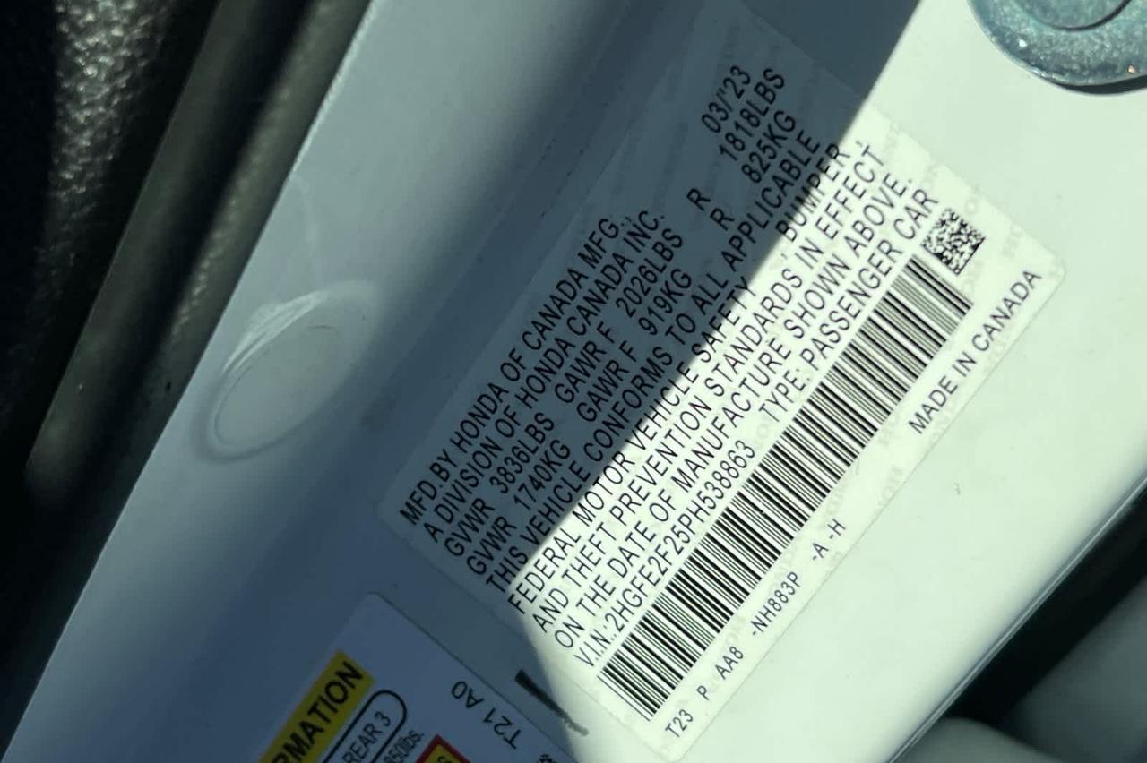 2023 Honda Civic LX Roseville CA