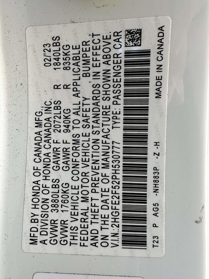 2023 Honda Civic Sedan Sport Clifton Park NY