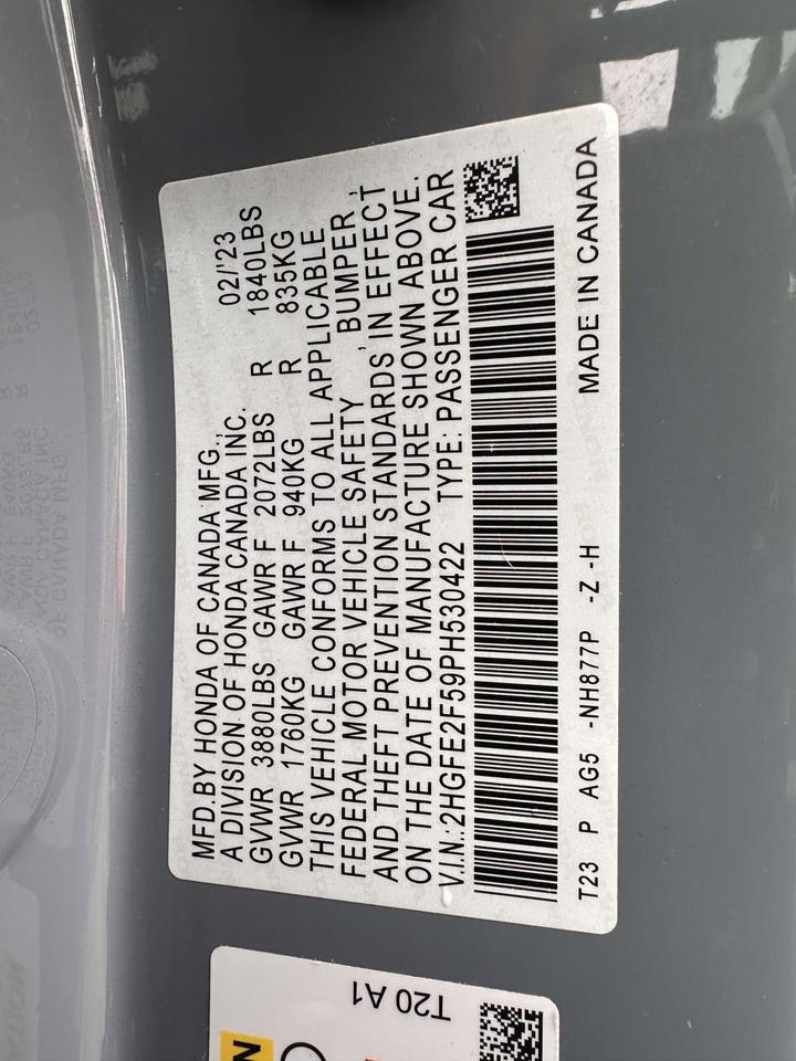 2023 Honda Civic Sedan Sport Clifton Park NY