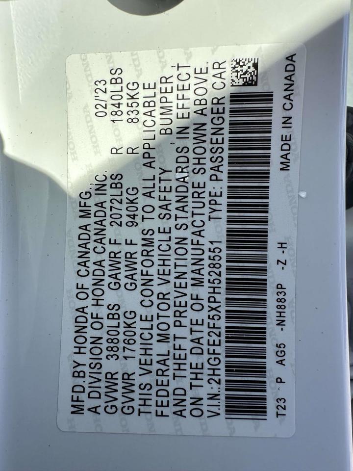 2023 Honda Civic Sedan Sport Clifton Park NY