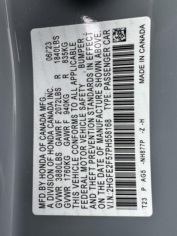 2023 Honda Civic Sedan Sport San Clemente CA