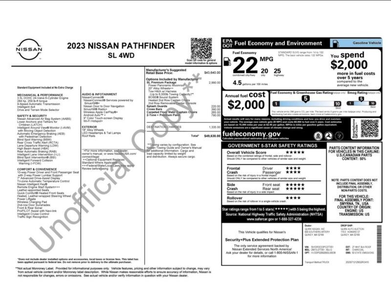 2023 Nissan Pathfinder SL Whitinsville MA 2023 Nissan Pathfinder SL Whitinsville MA