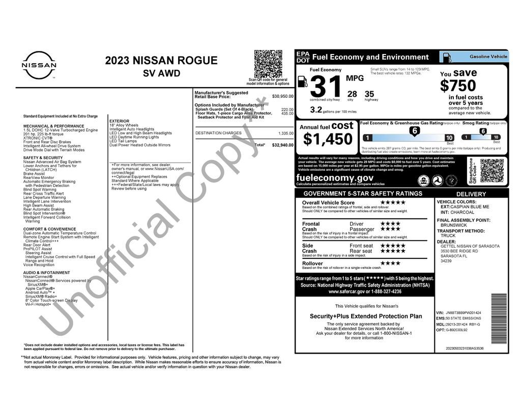 2023 Nissan Rogue SV Lakeland FL