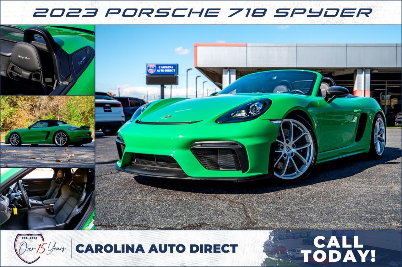 2023 Porsche 718 Boxster Spyder / Burmester / Sport Exhaust / Carbon Fiber Trim! 2023 Porsche 718 Boxster Spyder / Burmester / Sport Exhaust / Carbon Fiber Trim!