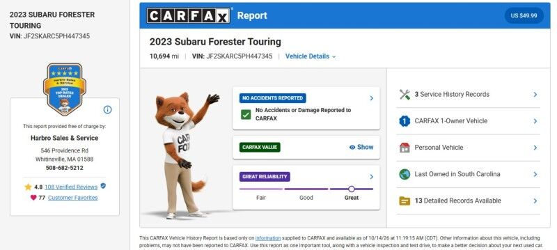 2023 Subaru Forester Touring Webster MA 2023 Subaru Forester Touring Webster MA