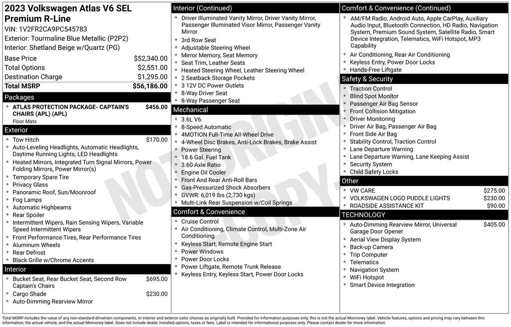 2023 Volkswagen Atlas 3.6L V6 SEL Premium R-Line