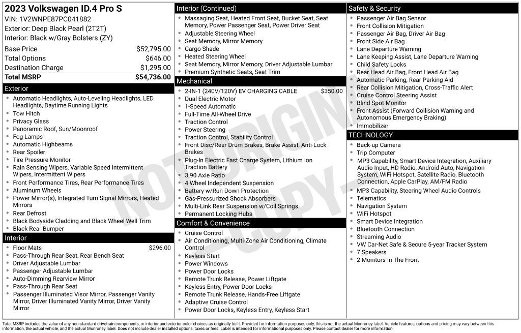 2023 Volkswagen ID.4 Pro S San Clemente CA