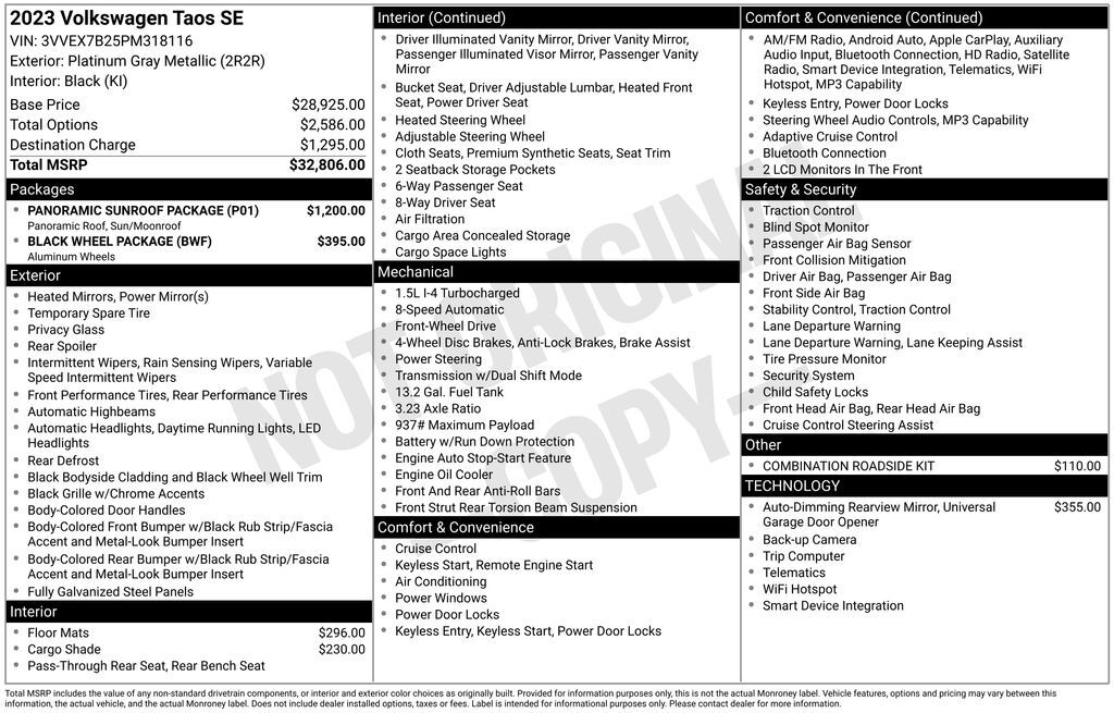 2023 Volkswagen Taos 1.5T SE Lakeland FL