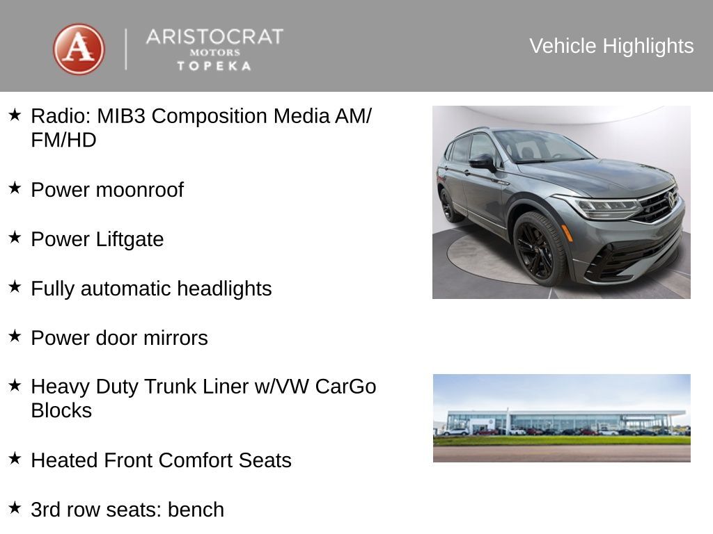2023 Volkswagen Tiguan 2.0T SE R-Line Black