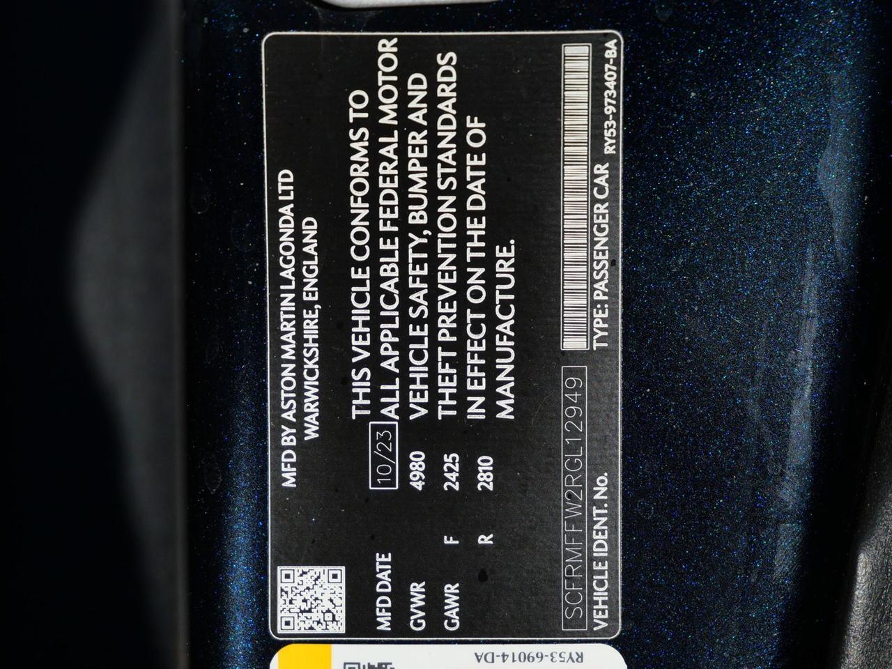 2024 Aston Martin DB12 Coupe Coupe Lawrence KS