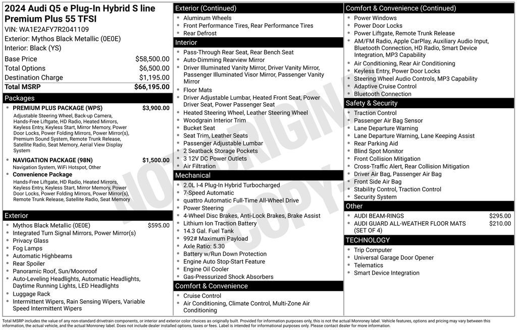 2024 Audi Q5 e 55 Premium Plus Lakeland FL