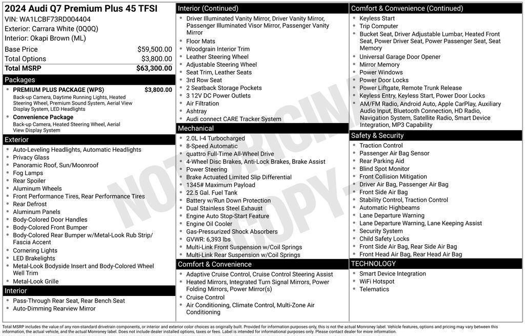 2024 Audi Q7 45 Premium Plus Lakeland FL