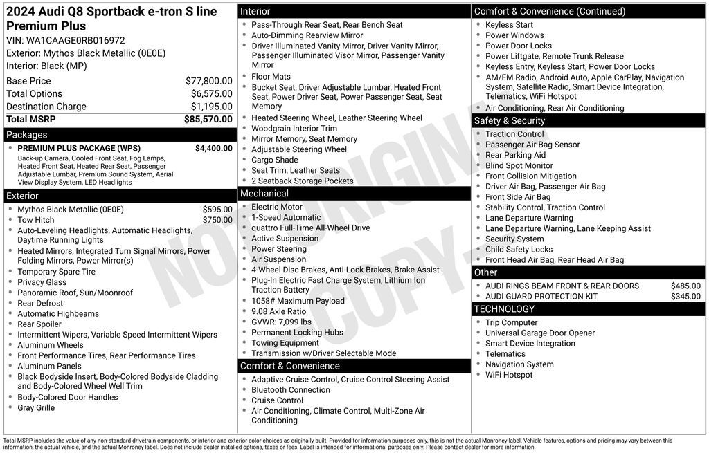 2024 Audi Q8 Sportback e-tron Premium Plus Lakeland FL