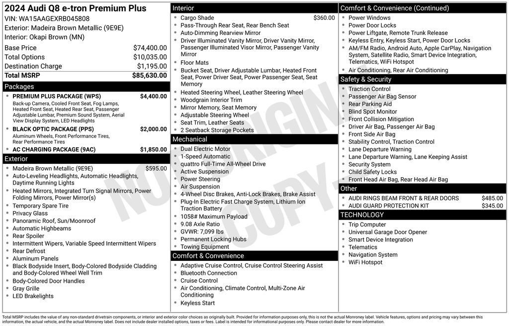 2024 Audi Q8 e-tron Premium Plus Lakeland FL