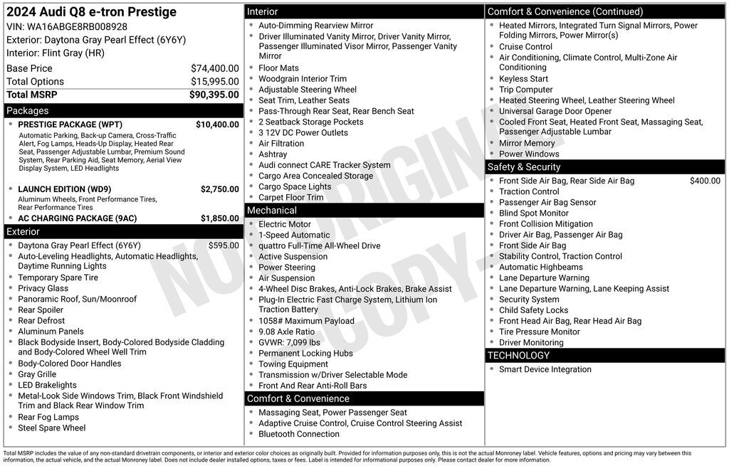 2024 Audi Q8 e-tron Prestige Lakeland FL