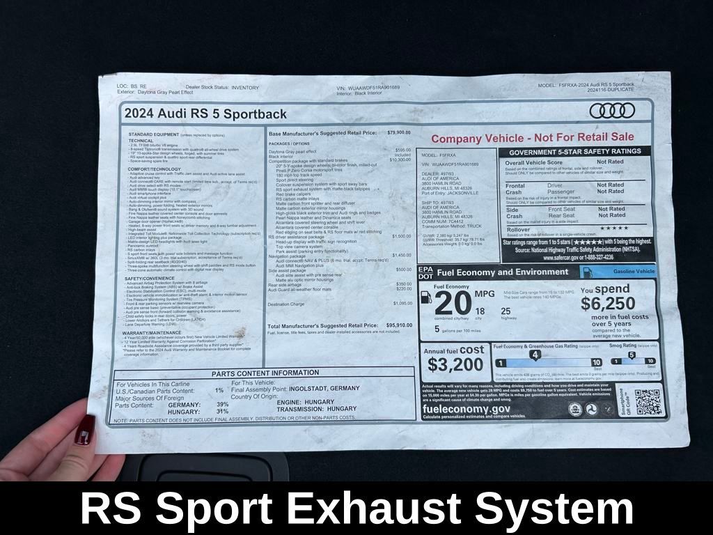 2024 Audi RS 5 2.9T Lakeland FL