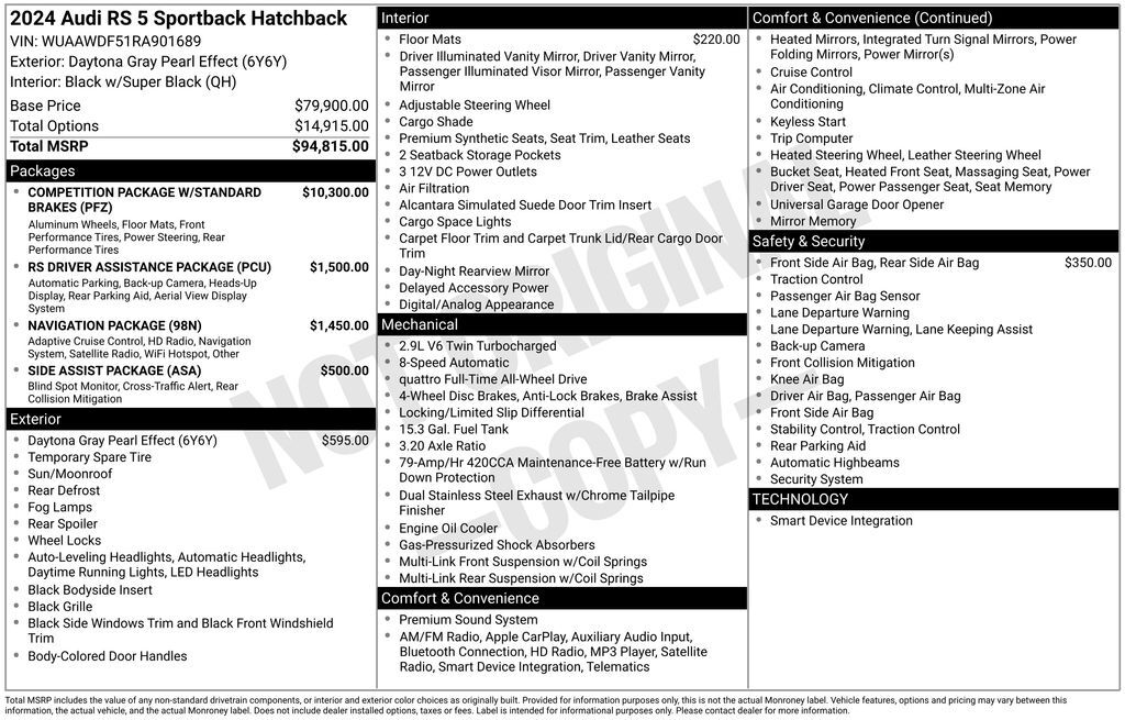 2024 Audi RS 5 2.9T Lakeland FL