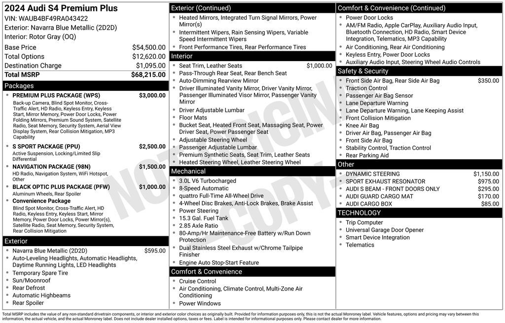 2024 Audi S4 3.0T Premium Plus Lakeland FL